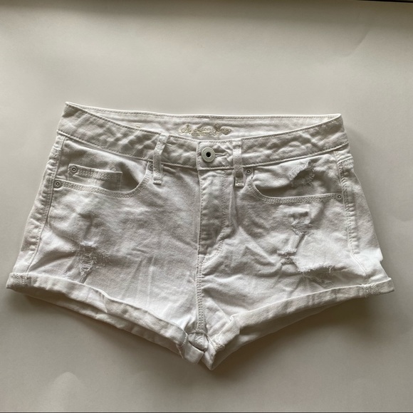 American Rag Destroyed White Shorts - Picture 1 of 7